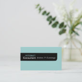 ポイント平野男らしくミニマルな色に 名刺 (スタンド正面)