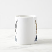 ポイント気持が良いウェストヴァージニアからのMothmanの彫像 コーヒーマグカップ (中央)