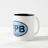 ポイント気持が良い浜 ツートーンマグカップ (正面右)