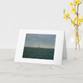 ポイント灯台、ロングアイランドを…方向づけて下さい カード (黄色い花)