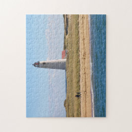 ポイント灯台Nantucket素晴らしいMAのジグソーパズル ジグソーパズル