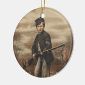 ポイント眺望の連合ドラマーの男の子ジョンClem セラミックオーナメント (左)