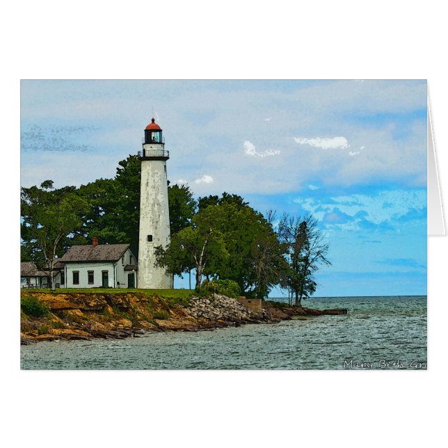 ポイント補助のバークの灯台 (正面横)