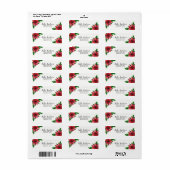 ポイント設定差出人住所ラベル ラベル (フルシート)