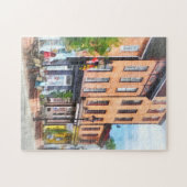 ポイント通りを倒します ジグソーパズル (横)