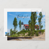 ポイント・ベッツィー灯台感謝ポストカード ポストカード (正面/裏面)