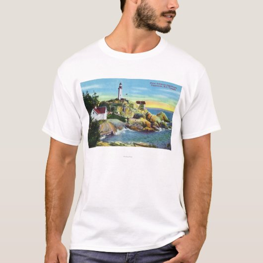 ポイントAtkinsonの灯台2の眺め Tシャツ (正面)
