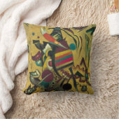 ポイントby Wassily Kandinsky,ヴィンテージ表現主義 クッション (ブランケット)