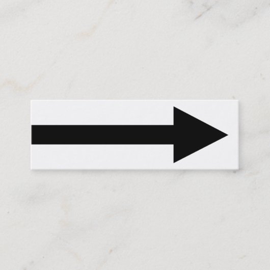 ポイントII全体 – 白黒 スキニー名刺 (正面)