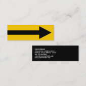 ポイントII全体 – 黒と琥珀 スキニー名刺 (正面/裏面)