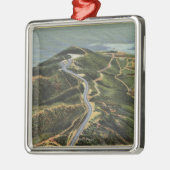 ポイントLomaの空中写真 メタルオーナメント (左)