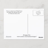 ポイントPleasant NJ Wish you were!ヤシの木 ポストカード (裏面)