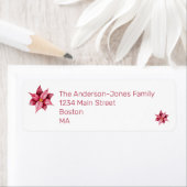 ポインモダンセチアフローラ差出人住所 ラベル (インサイチュ)