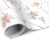 ポイン淡い色のセティアス枝水素朴色 ラッピングペーパー (ロールコーナー)