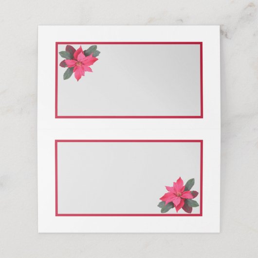 ポイン独身のセチア伝統的デザイン プレイスカード (外部開封)