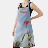 ポイン王室のシアナフラムボーヤントフラワースカイブルー エプロン (インサイチュ)