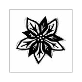 ポイン素朴セティアクリスマスフォークアートフラワー ラバースタンプ (インプリント)