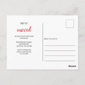 ポイン素朴セティアズベリー引っ越しましたホリデイ ポストカード (裏面)