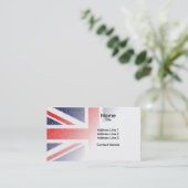 ポイン芸術的ティリスト英国ユニオンジャック国旗 名刺 (スタンド正面)