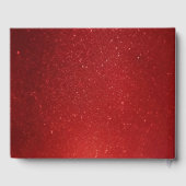 ポイン赤と白セチアリース水の色結婚の ゲストブック (裏面)