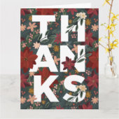 ポイ感謝していンセチアフローラグリーティングカード カード (黄色い花)