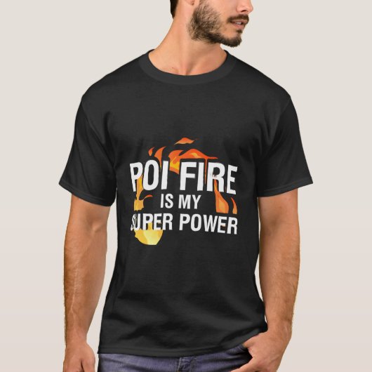 ポイ火は私のすごい力ポイ実行者ポイ Tシャツ (正面)