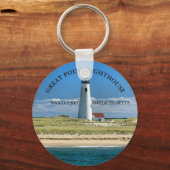 ポイ素晴らしントライトハウスナンタケットMAキーチェーン キーホルダー (正面)