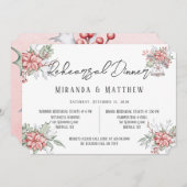 ポイ絵を描ンセ結婚ッティアのリハーサル 招待状 (正面/裏面)