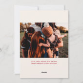 ポイ鮮やかンセチアのクリスマスフォトカード シーズンカード (裏面)