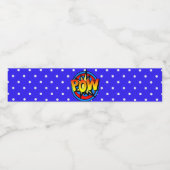 ポウアートポップ・アートのスーパーパワー水ボトルラベル ペットボトルラベル (シングルラベル)