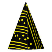 ポウアートポップ・アートのマンガスーパーパワー誕生日ハット パーティーハット (裏面)