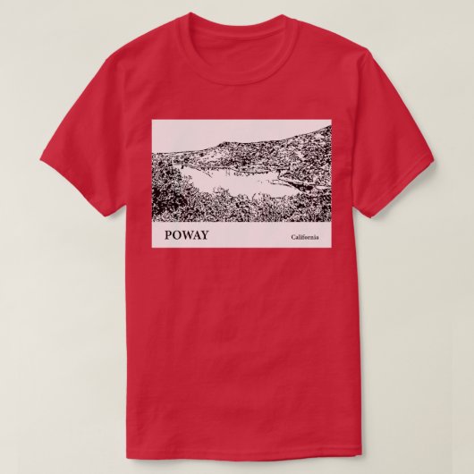 ポウェイカリフォルニアTシャツ3 Tシャツ (デザイン正面)