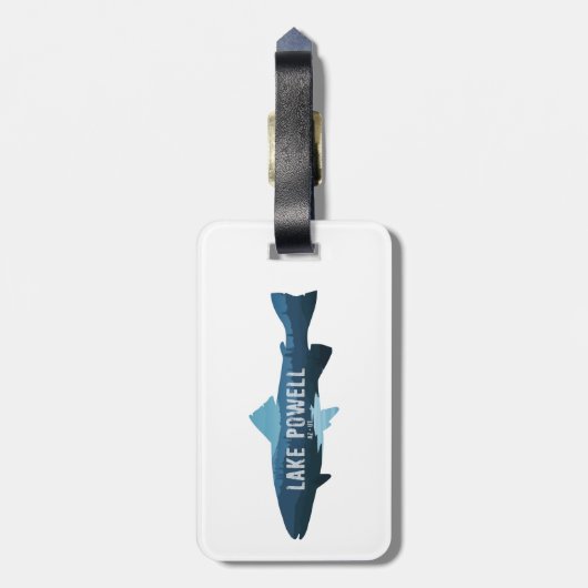 ポウエルアリゾナユタフィッシュ湖 ラゲッジタグ (裏面縦)