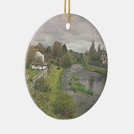 ポウシス州ニュータウンの川ハフーン セラミックオーナメント (右)