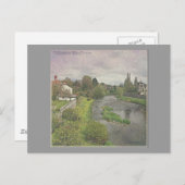 ポウシス州ニュータウンの川ハフーン ポストカード (正面/裏面)