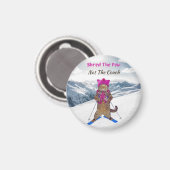 ポウスキー猫を切ったマグネット マグネット (正面/裏面)