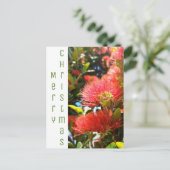 ポウツカワのクリスマスフラワーホリデー会社のロゴ シーズンポストカード (スタンド正面)