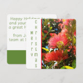 ポウツカワフラワーニュージーランドHAPPY HOLIDAY COMPANY LOGO シーズンカード (正面/裏面)