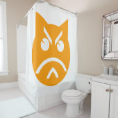 ポウティングする絵文字 シャワーカーテン (インサイチュ)