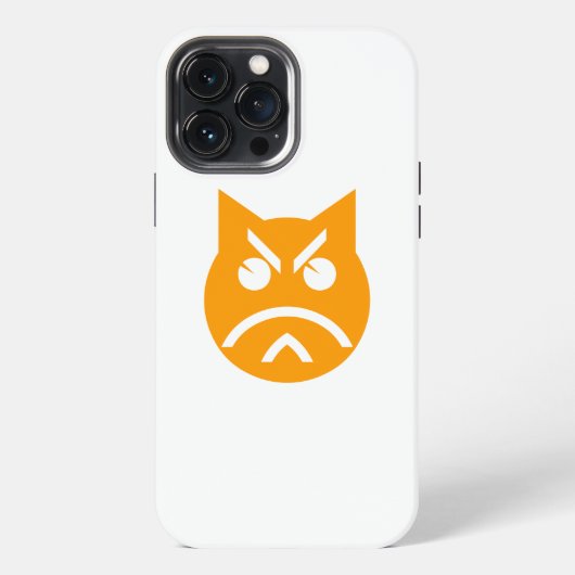 ポウティングする絵文字 iPhoneケース (裏面)