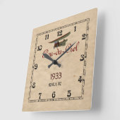 ポウデュシエル スクエア壁時計 (傾斜)