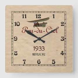 ポウデュシエル スクエア壁時計