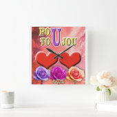 ポウトウジョウ スクエア壁時計 (ホーム)