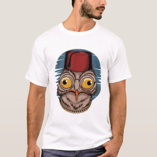 ポウバリスタホワモダンイトアートイラストレーション Tシャツ