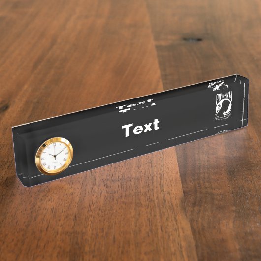 ポウミア国旗恋しく思:ベトナム戦争の兵士,第2次世界大戦 デスクネームプレート (側面)