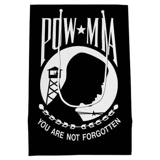 ポウミア国旗恋しく思：ベトナム戦争の兵士，第2次世界大戦 ミディアムペーパーバッグ (裏面)