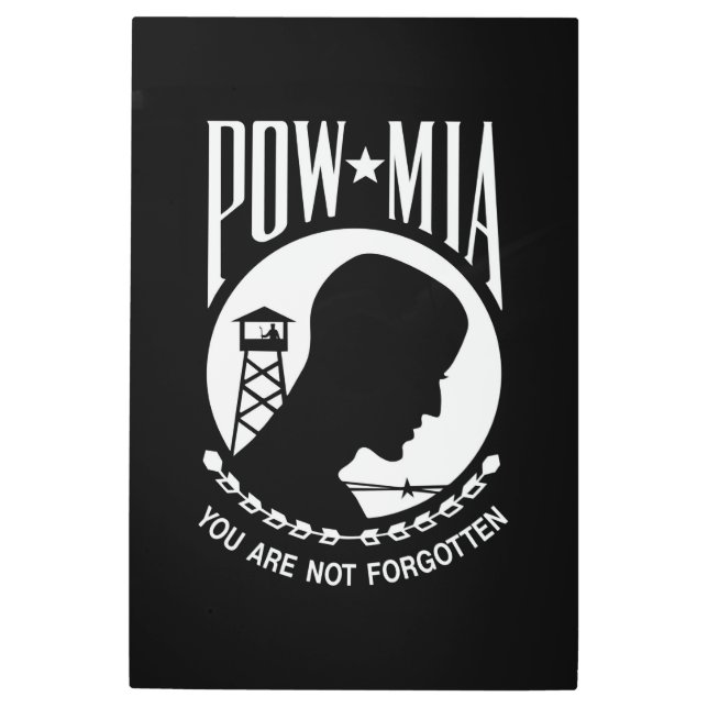 ポウミア国旗恋しく思：ベトナム戦争の兵士，第2次世界大戦 メタルプリント (正面)