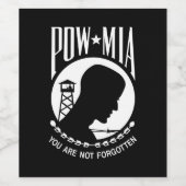 ポウミア国旗恋しく思：ベトナム戦争の兵士，第2次世界大戦 ワインラベル (シングルラベル)