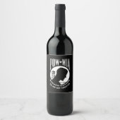 ポウミア国旗恋しく思：ベトナム戦争の兵士，第2次世界大戦 ワインラベル (正面)