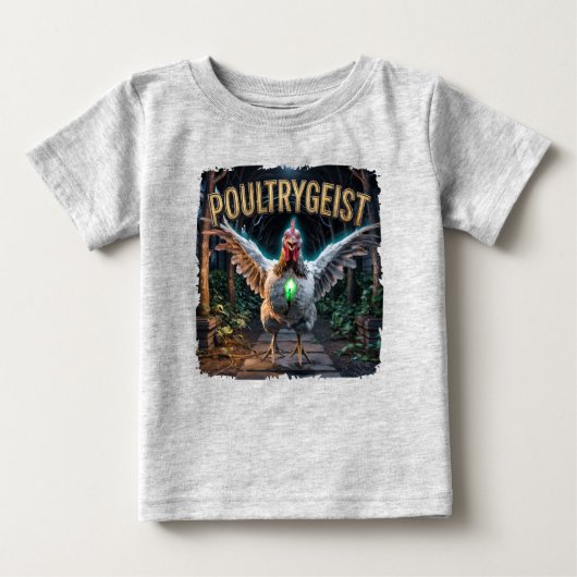 ポウルターガイスト写真 - 鶏のポルターガイスト ベビーTシャツ (正面)